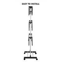 Folding 3 Tier Clothes Laundry Drying Rack with Stainless Steel Tubes for Indoor & Outdoor Home thumbnail