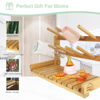 CARLA HOME Portable Bamboo Baby Bottle Drying Rack thumbnail