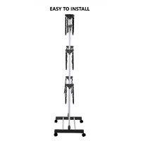 CARLA HOME Folding 3 Tier Clothes Laundry Drying Rack with Stainless Steel Tubes for Indoor & Outdoor Home thumbnail