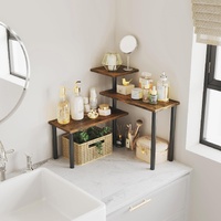 3-Tier Wooden Corner Shelf Kitchen Spice Rack Organiser Home Storage & Organisation thumbnail