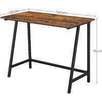 Computer Desk Writing Steel Rustic Work Table thumbnail