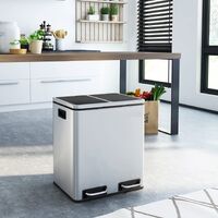 Dual Kitchen Bin 2x15L Waste Separator thumbnail