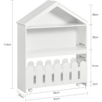 Kids Bookcase Shelf Storage Mobile Toy Chest thumbnail
