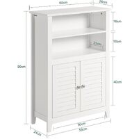 Bathroom Cabinet Shelf Storage Unit thumbnail