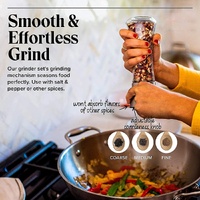 Modern Stainless Steel Salt and Pepper Grinder Set thumbnail