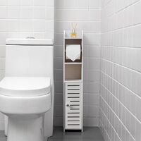 Toilet Paper Roll Holder for Bathroom with roller (White, 76cm) thumbnail