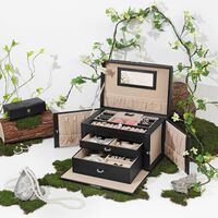 Lockable Jewelry Box 3-Tier Display Case thumbnail