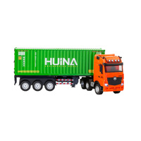 1:18 Scale 9-Channel Alloy Remote Control Container Truck with Lights & Sound for Indoor Play thumbnail