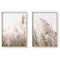 Wall Art 50cmx70cm Pampas Grass 2 Sets Wood Frame Canvas thumbnail