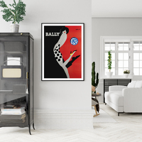 Wall Art 50cmx70cm Fashion Bally Black Frame Canvas thumbnail