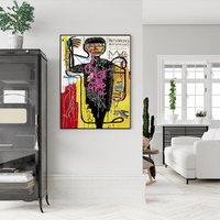 Wall Art 70cmx100cm Versus Medici Black Frame Canvas thumbnail