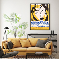 Wall Art 50cmx70cm Henri Matisse Black Frame Canvas thumbnail