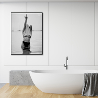 Wall Art 50cmx70cm Feminist Print Black Frame Canvas thumbnail