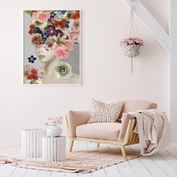 Wall Art 70cmx100cm Foolish in Love I White Frame Canvas thumbnail