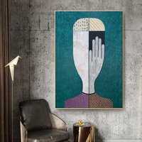 Wall Art 70cmx100cm Abstract Man And Woman 2 Sets Gold Frame Canvas thumbnail