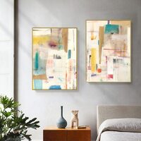 Wall Art 50cmx70cm Sonder By Jean Kenna 2 Sets Gold Frame Canvas thumbnail
