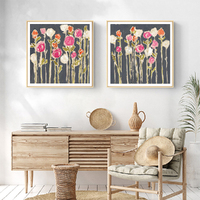 Wall Art 60cmx60cm Laurels Lollies 2 Sets Wood Frame Canvas thumbnail