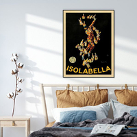 Wall Art 50cmx70cm Isolabella Black Frame Canvas thumbnail