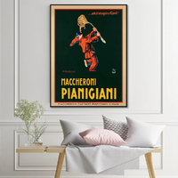 Wall Art 60cmx90cm Maccheroni Pianiciani Black Frame Canvas thumbnail