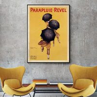 Wall Art 80cmx120cm Parapluie Revel Black Frame Canvas thumbnail
