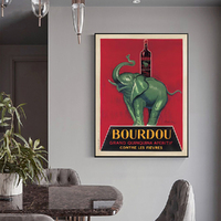 Wall Art 60cmx90cm Bourdou Black Frame Canvas thumbnail