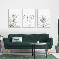 Wall Art 40cmx60cm Lavender Eucalyptus 3 Sets Wood Frame Canvas thumbnail