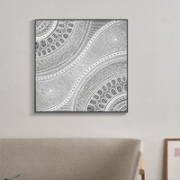 Wall Art 80cmx80cm Nayiri Bami Black Frame Canvas thumbnail
