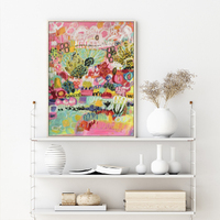 Wall Art 50cmx70cm Summer Smile A Wood Frame Canvas thumbnail