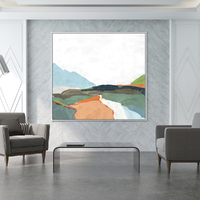 Wall Art 100cmx100cm April Morning White Frame Canvas thumbnail