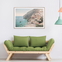 Wall Art 70cmx100cm Italy Amalfi Coast Wood Frame Canvas thumbnail