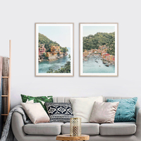 Wall Art 60cmx90cm Italy Coast 2 Sets Wood Frame Canvas thumbnail