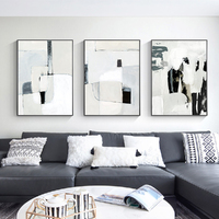 Wall Art 60cmx90cm Soft Spoken 3 Sets Black Frame Canvas thumbnail