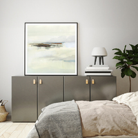 Wall Art 100cmx100cm Atmospheric Edge Black Frame Canvas thumbnail
