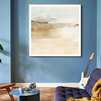 Wall Art 100cmx100cm Atmospheric Edge II Gold Frame Canvas thumbnail