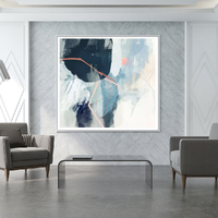 Wall Art 90cmx90cm Luz II White Frame Canvas thumbnail