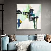 Wall Art 90cmx90cm Hard Truth Black Frame Canvas thumbnail