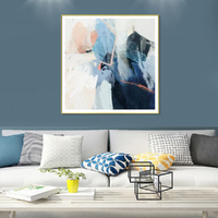 Wall Art 80cmx80cm Luz I Gold Frame Canvas thumbnail