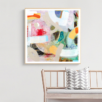 Wall Art 40cmx40cm Changed My Mind IV by Aleah Koury Gold Frame Canvas thumbnail