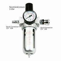 X-BULLAir Compressor Oil Moisture Water Filter Regulator Separator Mount fitting thumbnail