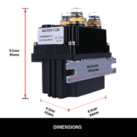 X-BULL Winch Solenoid Relay Wiring Controller 500A 12V and 150ft Wireless Remote 4T Block Pulley thumbnail