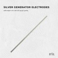 2x 7" Silver Rods 18 Gauge 99.99% High Purity Fine Soft Wire Colloidal Electrode thumbnail
