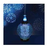 Essential Oil Aroma Diffuser - Mirror 3D Fireworks Aromatherpay Mist Humidifier thumbnail