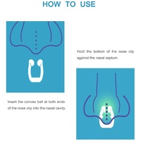 4x Anti Snoring Aid Nose Clips - Silicone Sleeping and Breathing Device thumbnail