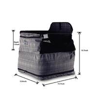 Dog Portable Car Seat - See Out Safe Air Cushion Travel Booster - All For Paws thumbnail