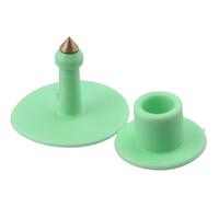 1-100 Cattle Number Ear Tags Set - Round Green Pig Sheep Goat Livestock Label thumbnail