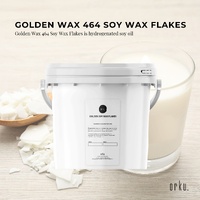 2Kg Golden 464 Soy Wax Flakes Bucket - 100% Pure Natural DIY Candle Melts Chips thumbnail