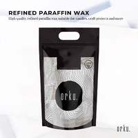2Kg Paraffin Wax Blocks - Refined Hard Unscented Chunks 60/62 Candle Soap Making thumbnail