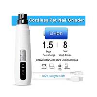 Pet Nail Grinder Dog Cat Electric Trimmer Turbo USB Rechargeable Claw Filer N9 thumbnail