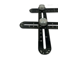 6 Fold Alloy Multiple Angle Ruler - Layout Measuring Template Tool thumbnail