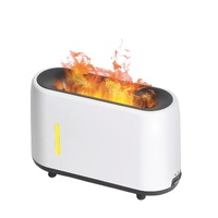 Essential Oil Aroma Diffuser and Remote - White 240ml Flame Fire Style Air Humidifier thumbnail
